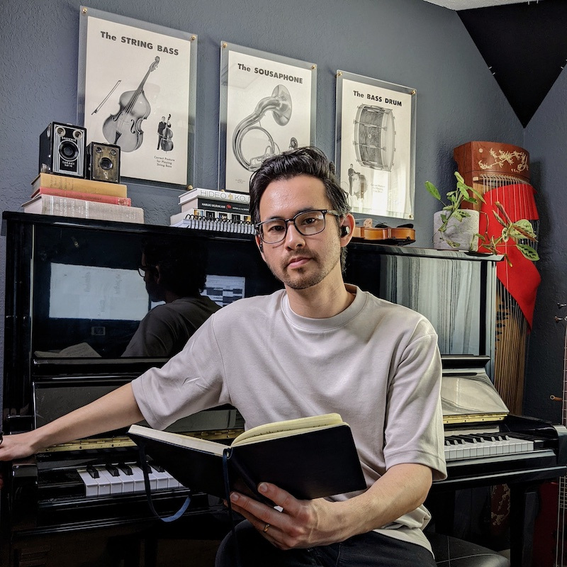 Daniel Ciurlizza in his home studio